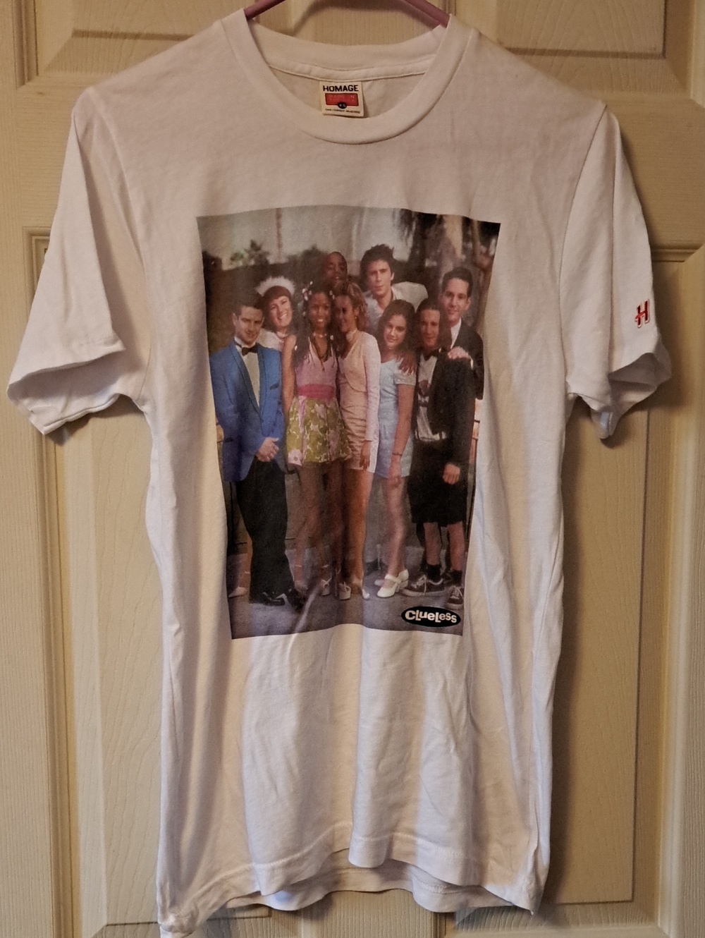HOMAGE White 'Clueless' Cast Graphic Short-Sleeve Tee